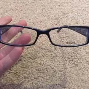 Brand new Fendi blue and black translucent frames Fendi Fe40144I S (54 - 17) with Blue lenses and Black frame  main image 4